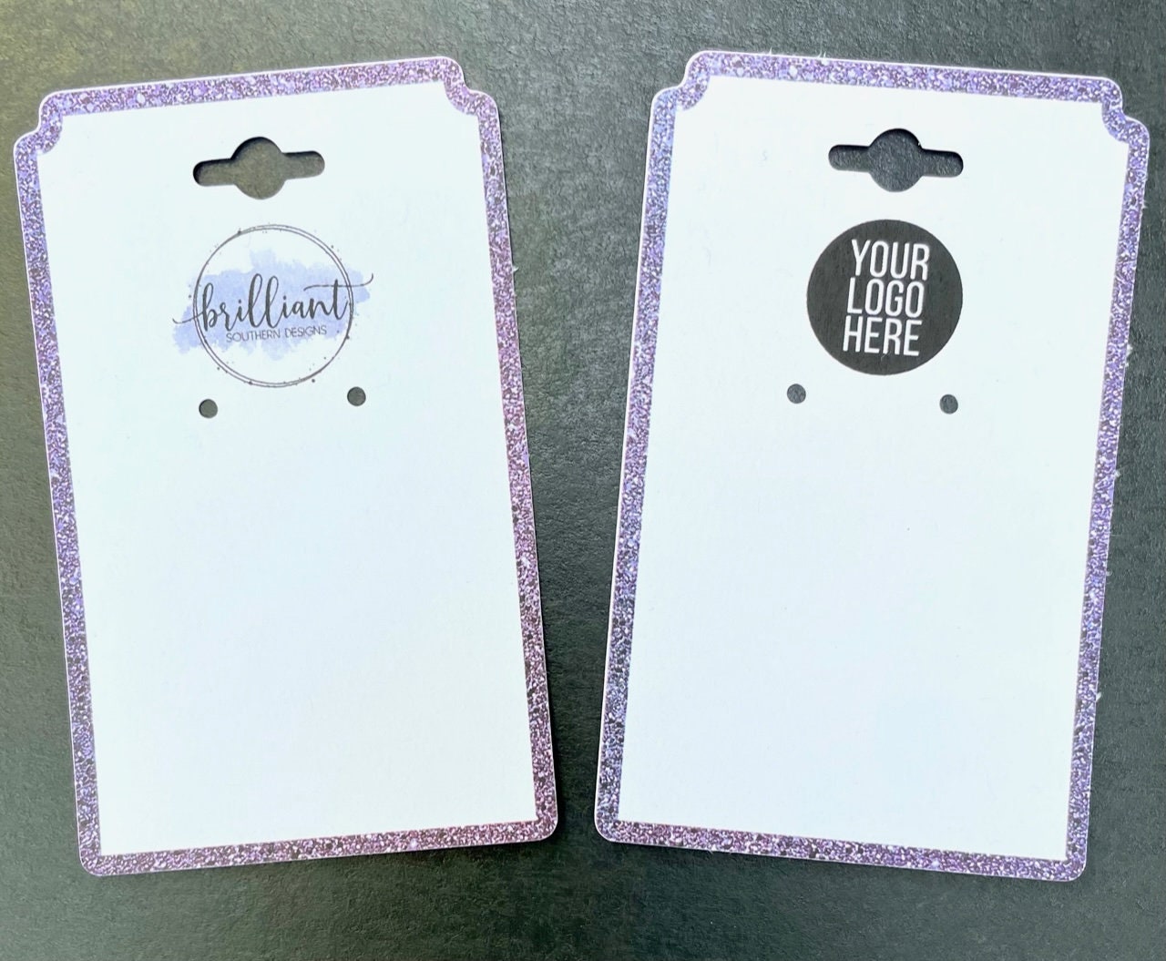 Set of 3 Earring Cards Template Custom Earring Card With Logo