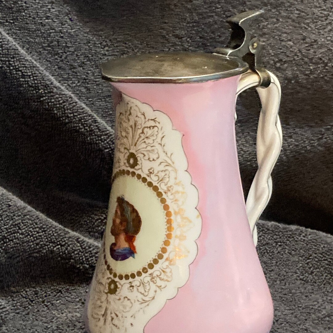 Rare Victorian Syrup Carafe: Intact Lid Late 1800s Elegance - Etsy