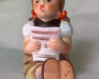 Vintage Goebel Hummel Girl with Sheet Music #389 Porcelain Figurine