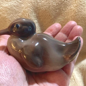 Vintage Royal Copenhagen Porcelain Duckling Figurine – #516 Danish Mid-Century Decor