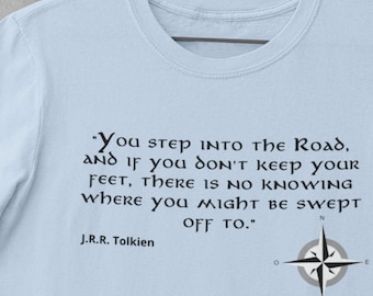 Tolkien Quote T-Shirt, Adventure Awaits, Unisex Jersey Tee