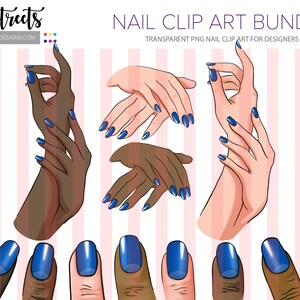 Nail Colorstreets Art Clipart bundle Creators kit PNGs for Commercial Use!