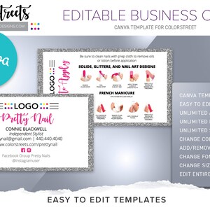 Colorstreet Loyalty Punch card, editable, template, Loyalty Punch card, editable Loyalty Punch card, Colorstreet Marketing