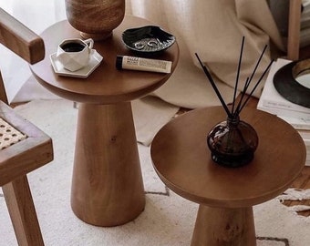 Paddenstoel Bijzettafel, Salontafel, Paddenstoelsalontafel, Plantentafel, Plantenstandaard, Woondecoratie, Designer, Meubels, Decoratief, Esthetisch