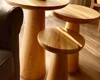 Paddenstoel Bijzettafel, Salontafel, Paddenstoelsalontafel, Plantentafel, Plantenstandaard, Woondecoratie, Designer, Meubels, Decoratief, Esthetisch