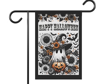 Happy Halloween Flag, Halloween Garden Flag Ghost Halloween Decor Outdoor Halloween Home Decor, Halloween Garden Decor, Halloween Yard Decor