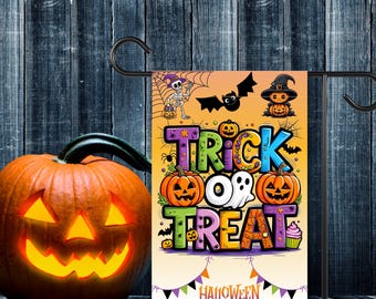 ハロウィンフラッグ、トリックオアトリートフラッグ、ハッピーハロウィンフラッグ、ハロウィンホームデコレーションアウトドア、ハロウィンヤードデコレーション、カスタムファミリーネームガーデンフラッグ