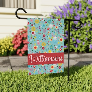 Personalized Garden Flag with Initial or Name, Custom Garden Flag, Last name flag, monogram flag, Outdoor decor,Custom yard flag,porch decor
