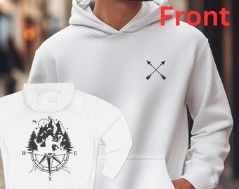 Bow Hunter Hoodie, Gift for Hunters, Hunting Sweatshirt, Sweatshirt for Hunters, Archery Inspired Sweatshirt, Outdoorsman Enthusiast Hoodie