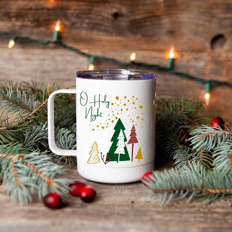O Holy Night Christmas Mug  Thermal Mug  Travel Mug with image 1