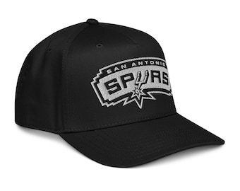 San Antonio Spurs A-Frame Snapback Hat (Embroidered)