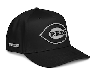 Cincinnati Reds A-Frame Snapback Hat (Embroidered)