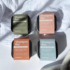 Zero Waste Shampoo Bars | Eco friendly Handmade | Plastic Free | Sulfate and Paraben Free | Environmentally Friendly | Solid Shampoo