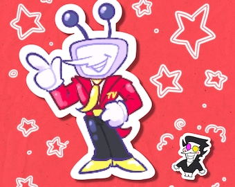 TENNA STICKER (+ spamton) - Glossy Laminate Stickers