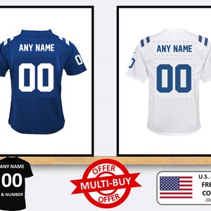 Custom Colts Jersey Etsy UK