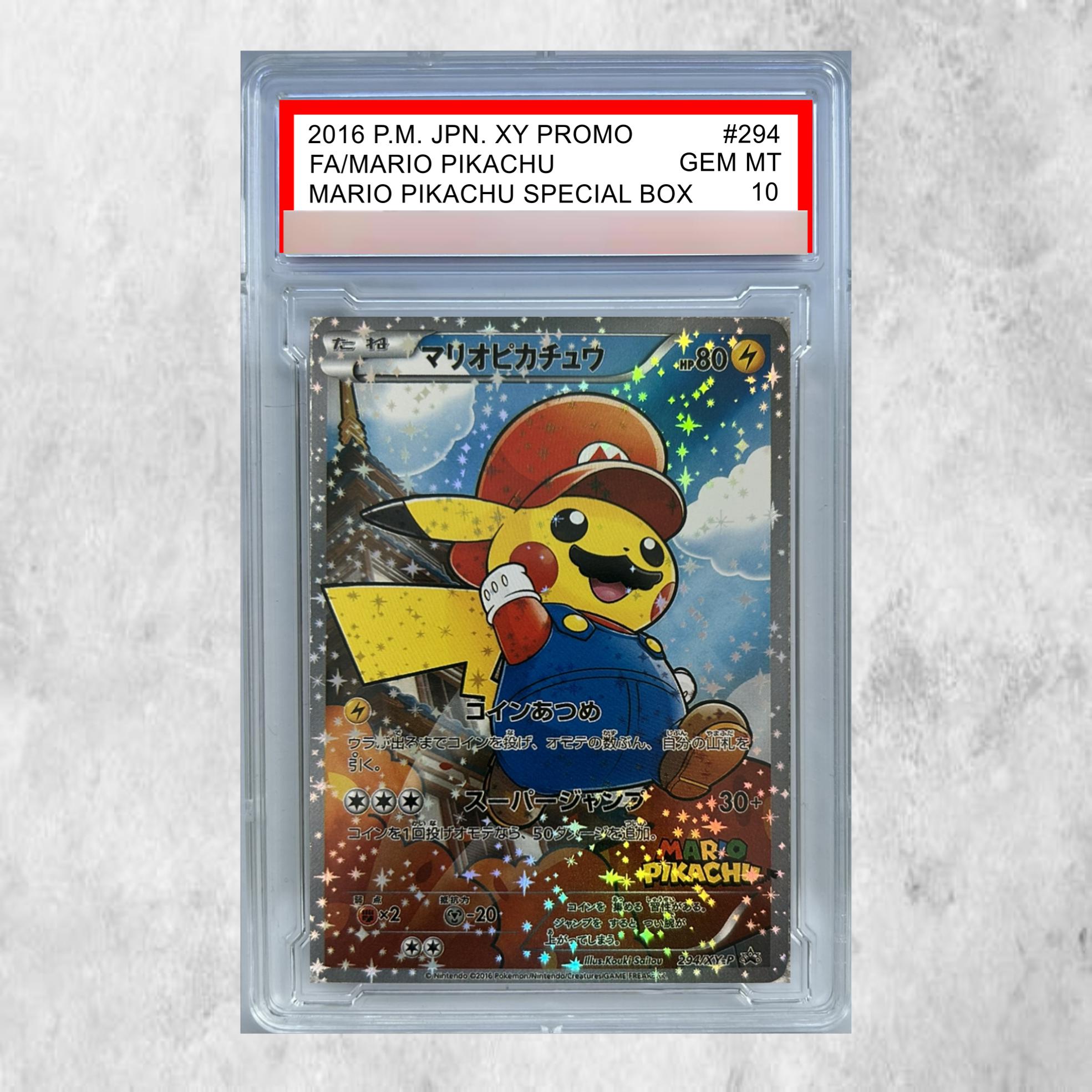 Psa 10 Mario Pikachu - Etsy