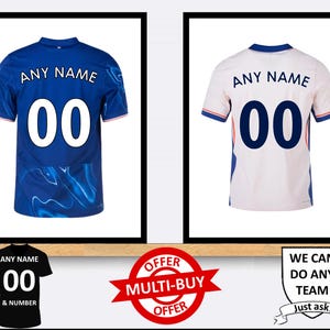Personalisiertes Clochtes Football Shirt Wandkunst Poster Benutzerdefinierte Wohnkultur Geschenkidee Jeder Name und jede Zahl druckt