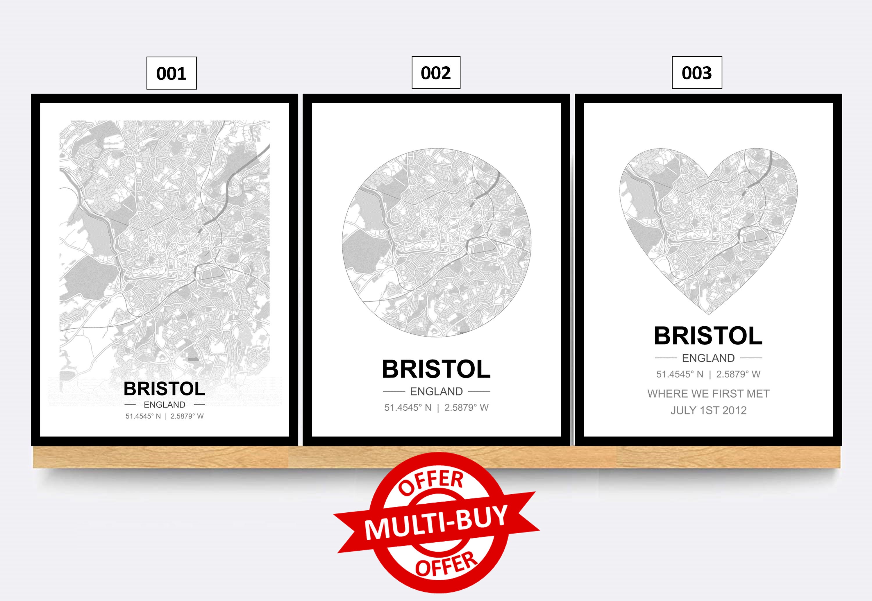 Bristol Street Map - Etsy