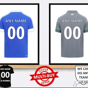 Personalised Cardiff City Football Shirt Print Wall Art Poster Custom Home Decor Gift Idea Any Name Number Prints