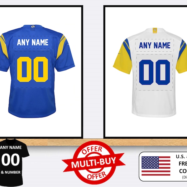 Football Jersey Name Patches Etsy