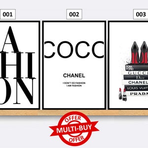 Champagne Coco Chanel Poster