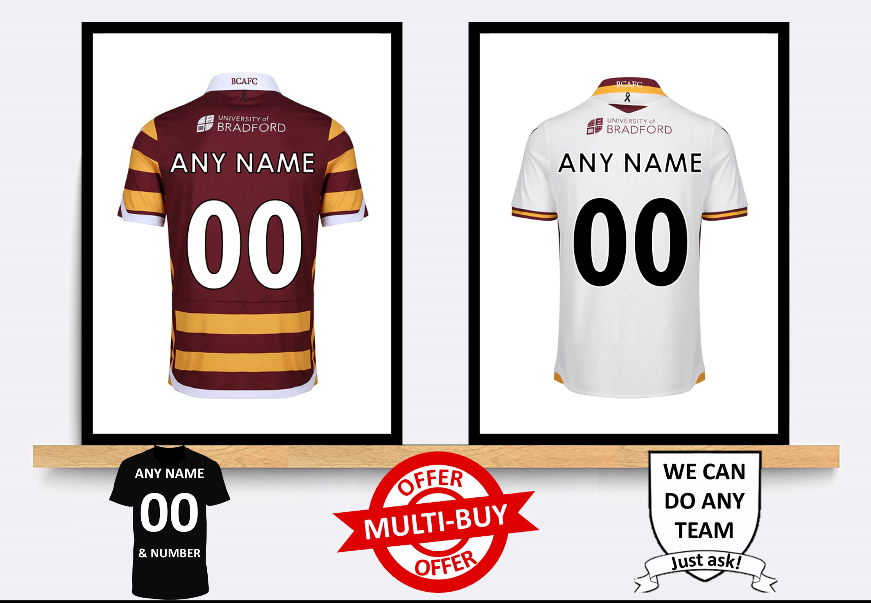 Design your own custom football shirt, individual and unique