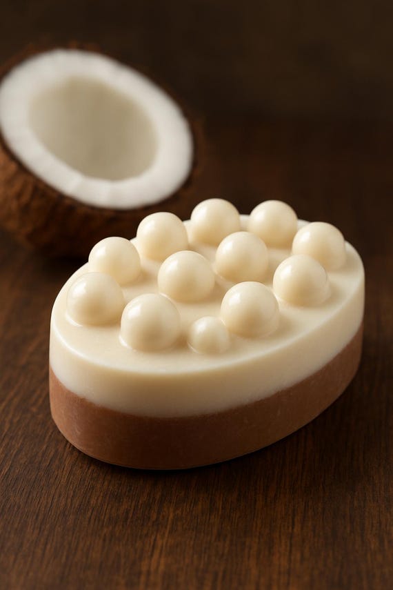 Coconut Glycerin Soap Bar | Handmade Vegan Soap | Natural Skin Care Gift for Her