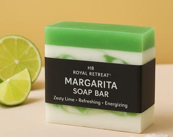 Margarita tvål – Kryddig doft av lime och havssalt, vegansk handgjord tvål