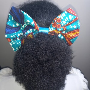 Set of 2 African Hair bows, African Print Hair Bows, Hair Bows for Girls, Ankara Print Hair Bows, Kente Hair Bows