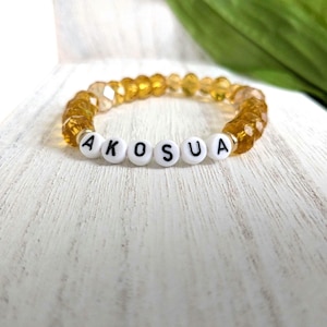 Ghanaian Name Day Bracelet, Ghana Bracelets, African Bracelets, Beaded Bracelets