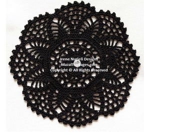 Synagogue Shul Temple Bridal Tea Party Women's Hand Crochet Doilies Chapel Bridal Head Covering Comb Weddings Bar Mitzvahs Full Head (Round)