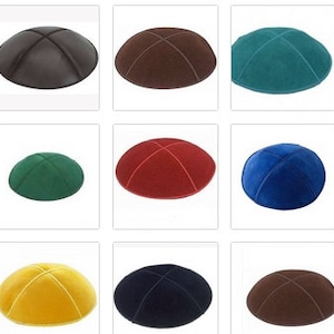 Suede Kippot kippah kipah yarmulke yarmulka head covering