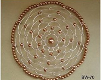 Ladies Synagogue Shul Chapel Temple Beaded Judaica Jewish Kippot Womens Wire Doilies Kippah Yarmulke Yarmulka Head Covering Headpiece Comb