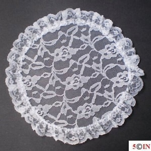 1 DOZEN Ladies Temple Synagogue Shul Chapel Jewish Kippot Handmade Lace Doilies Kippa Yarmulke Yarmulka Head Covering Comb Bridal Wedding