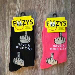 Middle finger socks