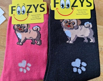 Pug puppy socks