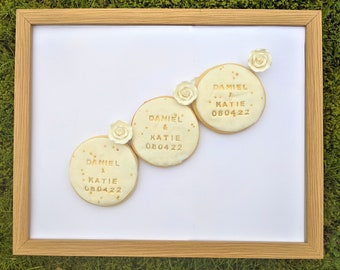 Galletas coloridas de lujo para bodas, fiesta, despedida de soltera, celebraciones, cumpleaños, favores de boda, galletas de compromiso, galletas, ocasiones