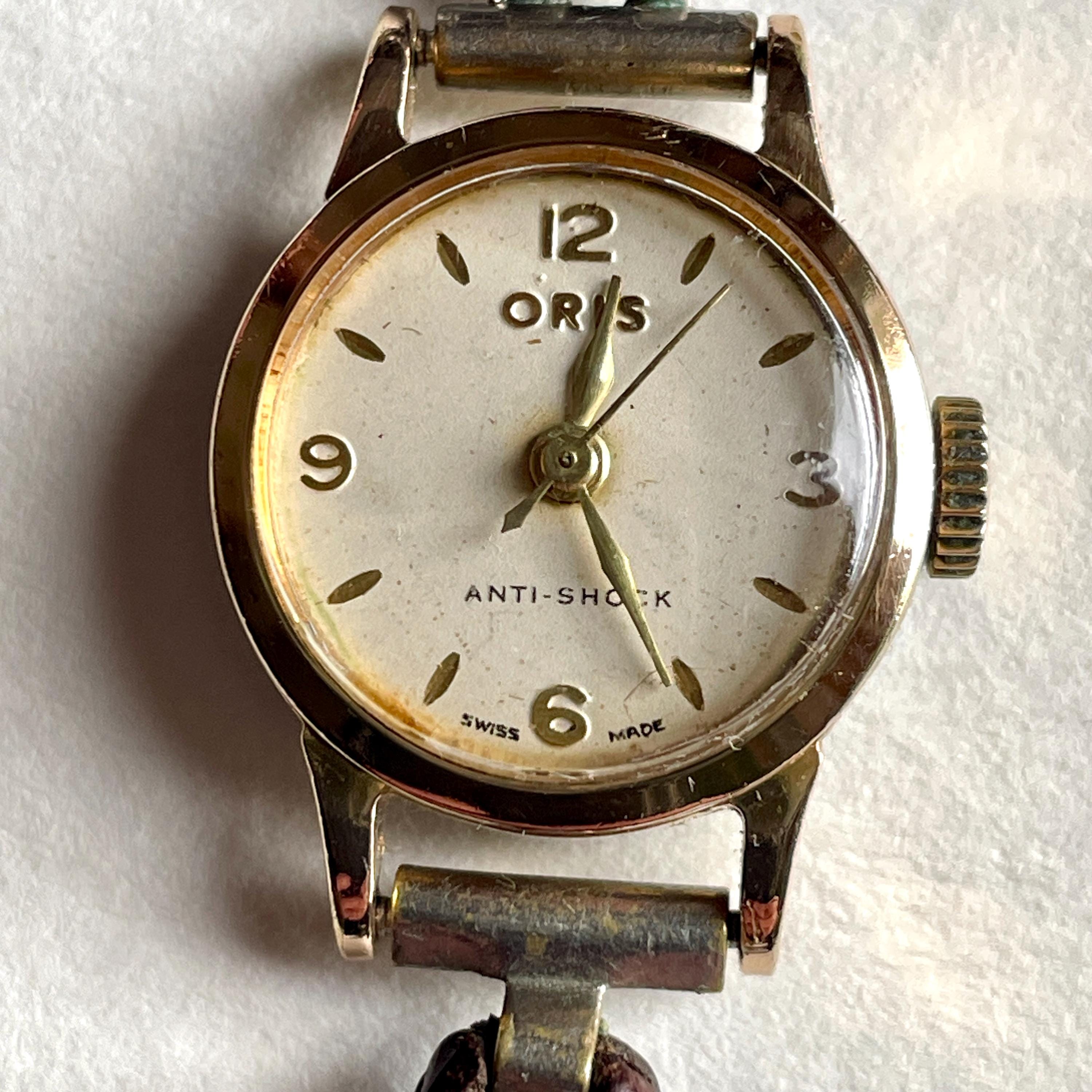 Oris Ladies Gold Plated 1960s Wristwatch Etsy