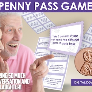 Penny Pass Game for Seniors with Alzheimer&#39;s, Memory Care, and Dementia