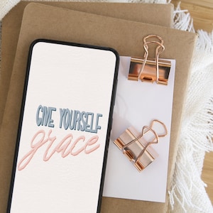 Inspirational Phone Wallpaper | iPhone Wallpaper | Tapete Digital Download | Handytapete | Motivierende | Schenk dir Anmut