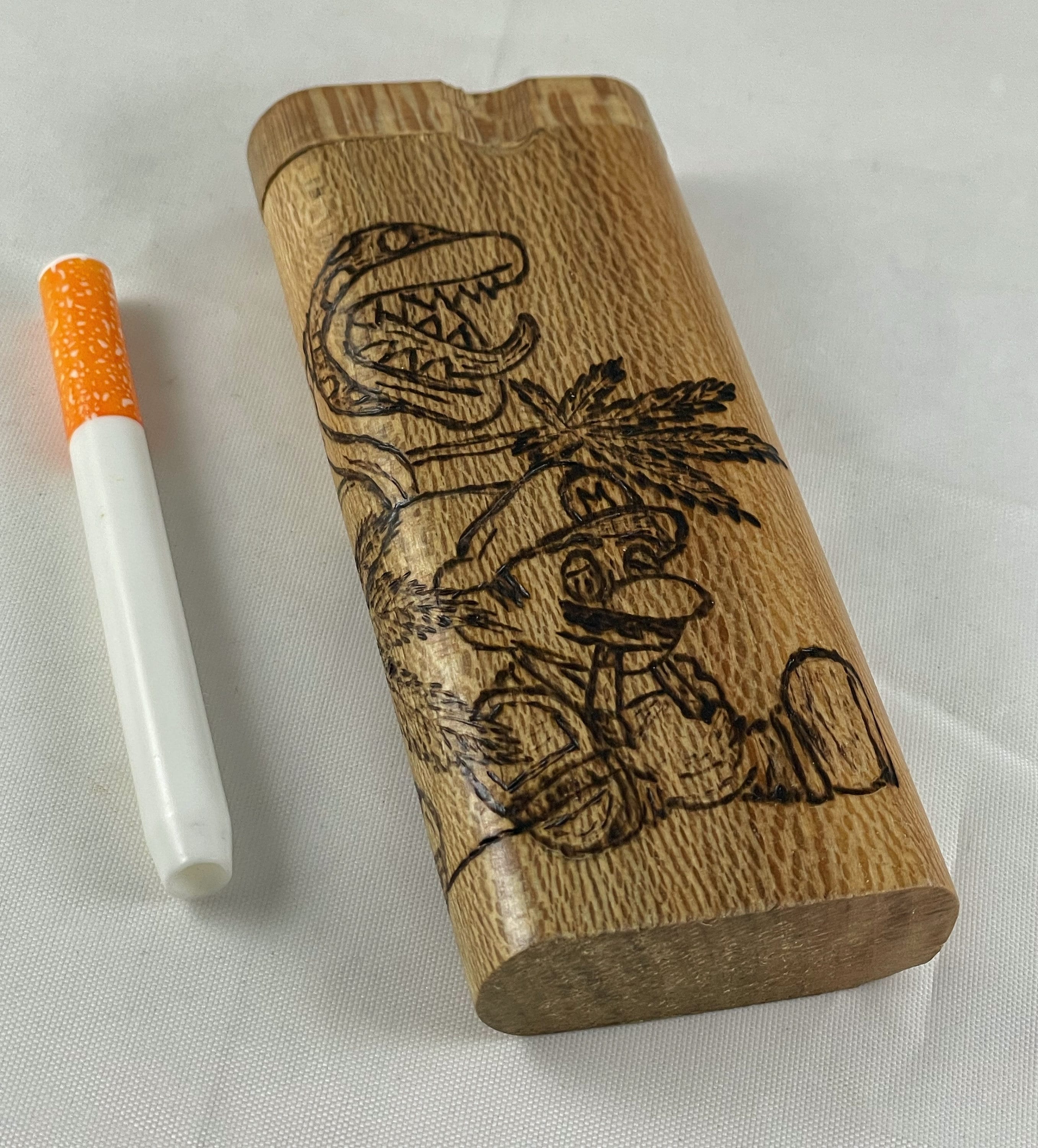 Collectibles Pipes Piranha Plant Toad Stoner Mario Wood Burned Hitter