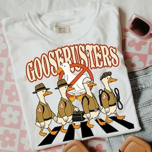 Goosebusters Cartoon T-Shirt: Lustiges Enten-Liebhaber-T-Shirt