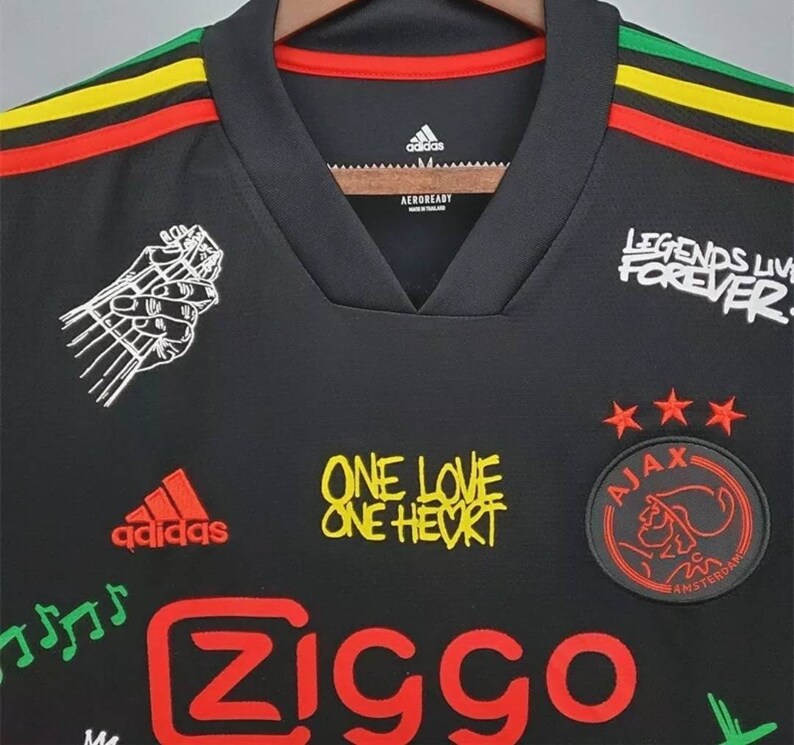 Jersey Maglia Ajax 2021/2022 Bob Marley Taglia Gr. S M L XL | Etsy