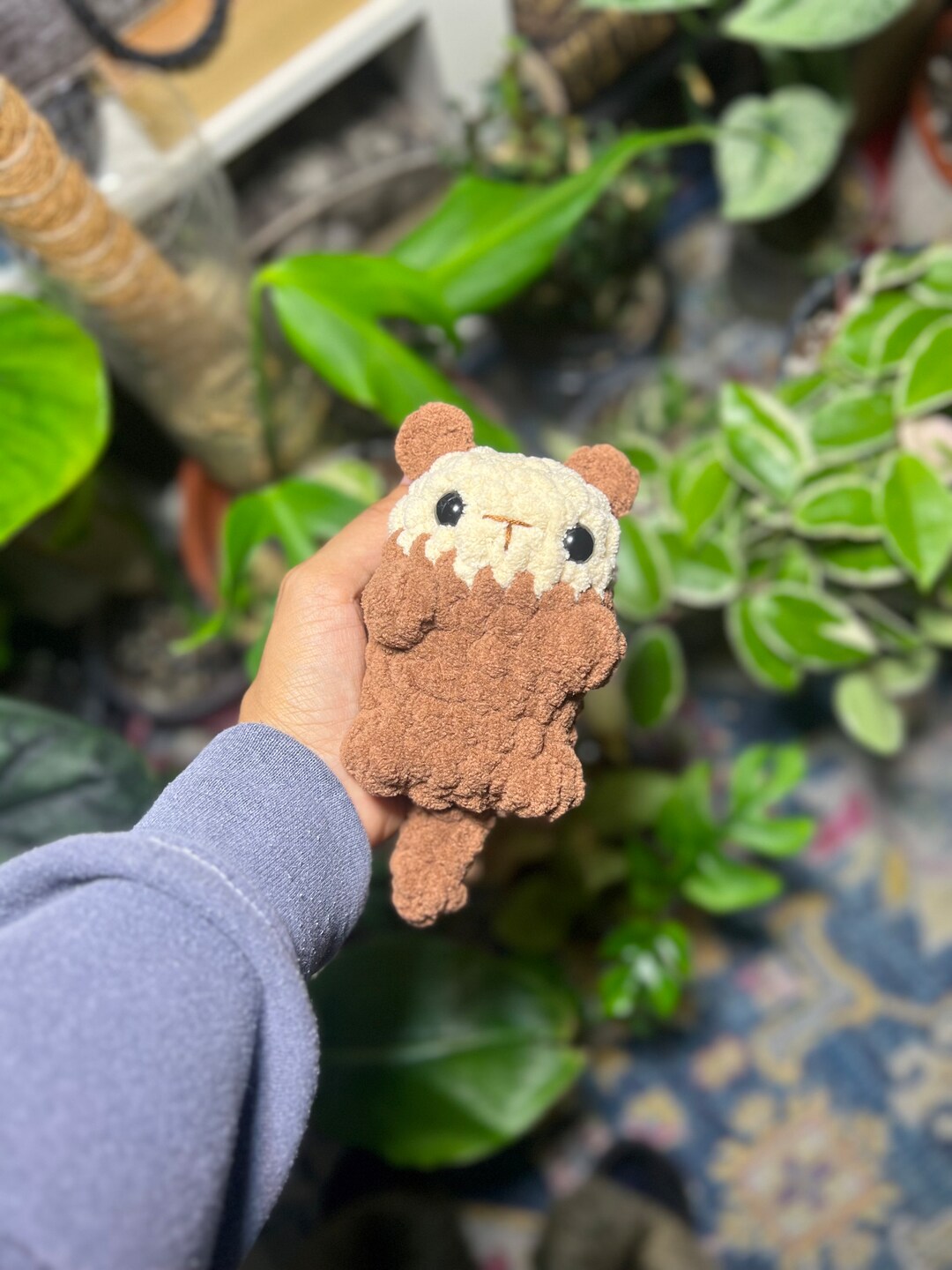 CROCHET OTTER PLUSHIE Stuffed Toy Otter Comfort Gift Pocket Sized Otter