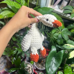 SILLY GOOSE PATTERN | crochet pdf goose pattern | crochet goose plushie stuffed toy | goose lover funny plush | cute silly goose stuffed toy