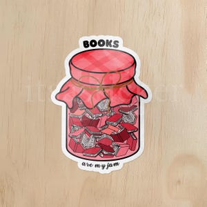 Books are My Jam Sticker | Kindle Sticker, Bookish Sticker