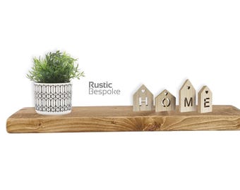 Rustic Floating Shelves , handmade , Floating shelf 15cm deep, 4.5cm thick, fixings included, wax finish,