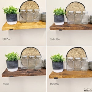 Rustic Shelf Made From Reclaimed Scaffolding Boards, 22.5cm Deep, 3.5cm Thick, 8 Wax Finishes, Heavy Duty Brackets And Fixings Included image 9