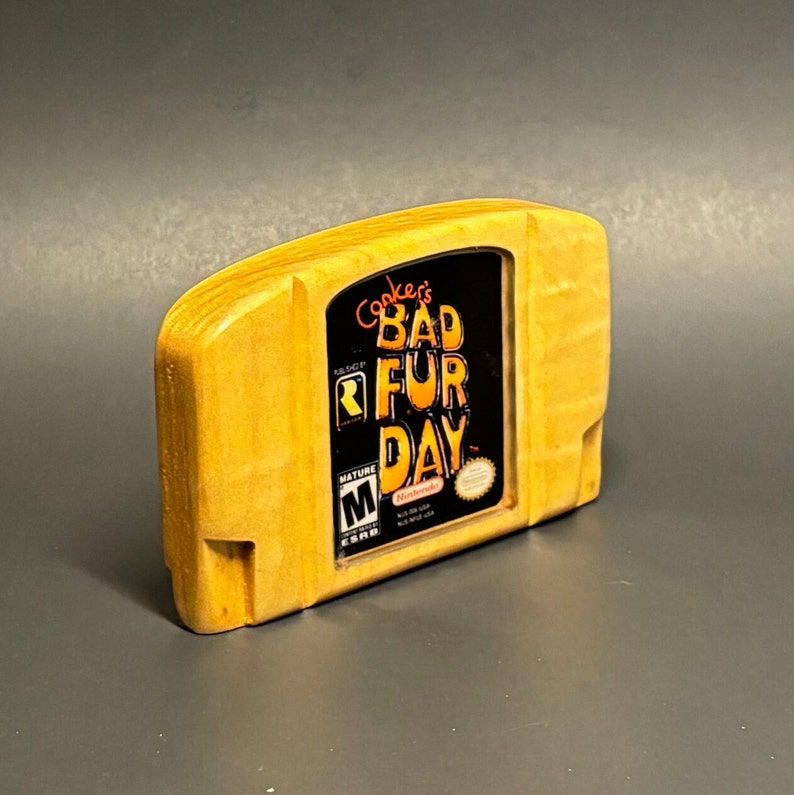 N64 Conker's Bad Fur Day Wooden Bottle Opener Etsy