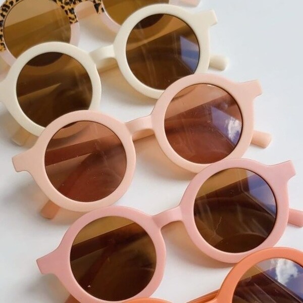 Babyhug Round Shaped Sunglasses Free Size - Yellow